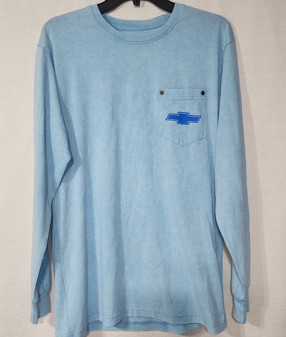 Chevy Camaro blue long sleeve shirt size Small men